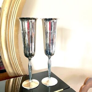 Silver Plated Brass 25th Anniversary Flutes